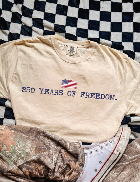 200 years of freedom -navy color font