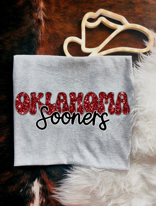 Oklahoma Sooners (not actual glitter)