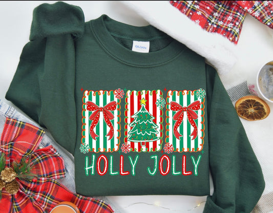 Holly jolly striped