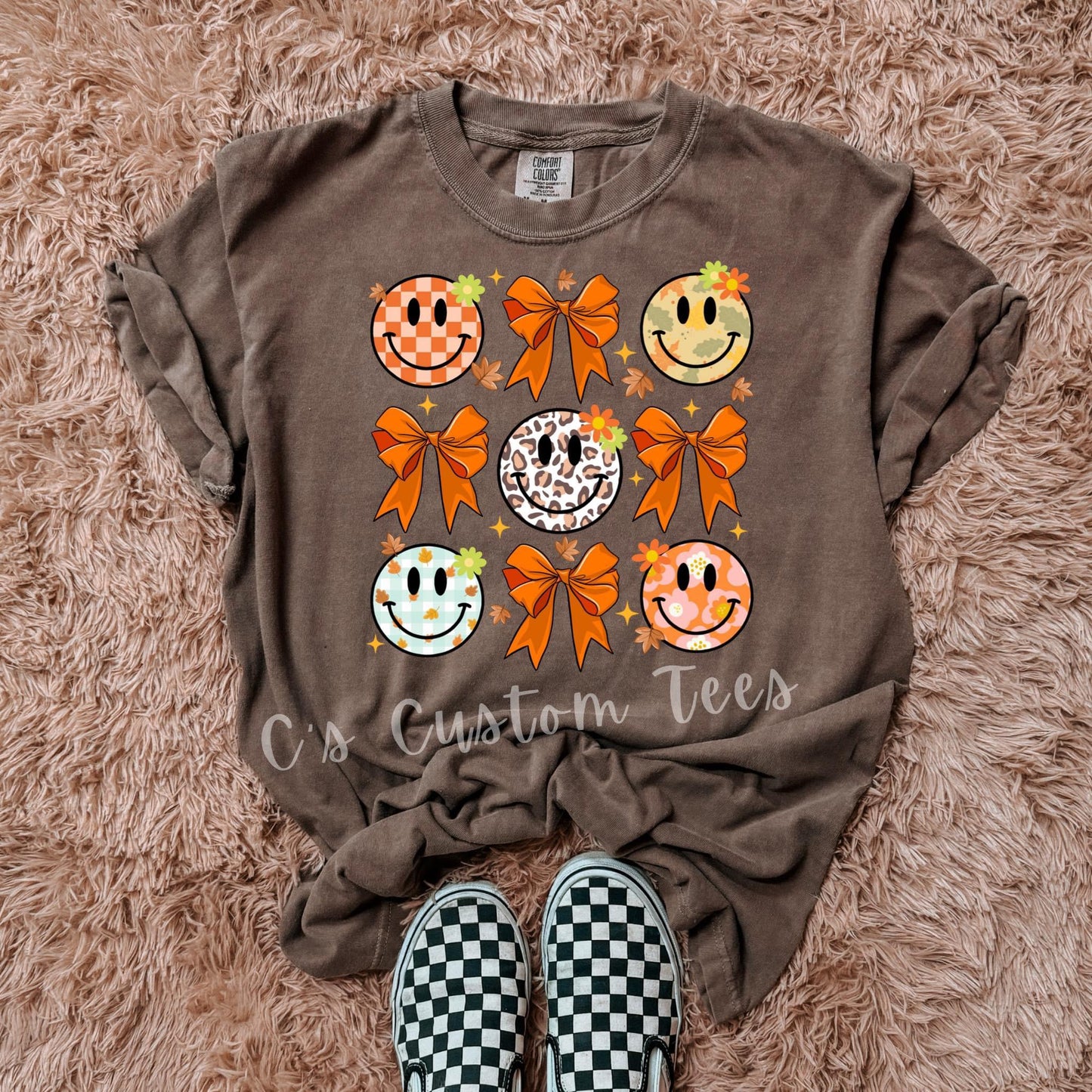 Orange bow smiley bundle