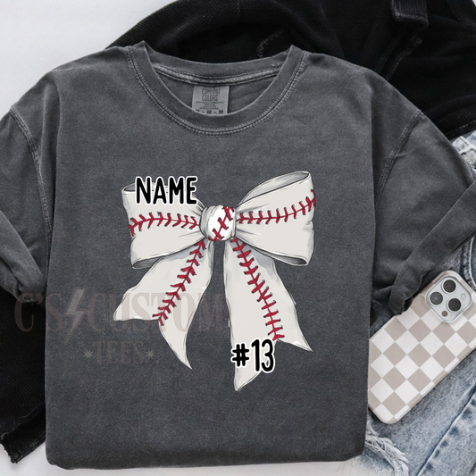 Custom baseball bow