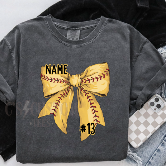Custom softball bow