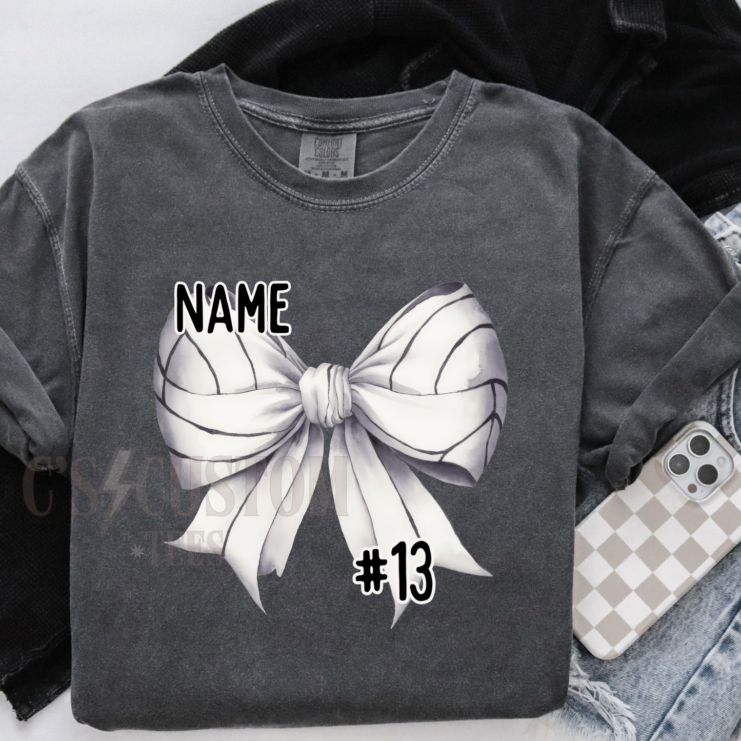 Custom volleyball bow