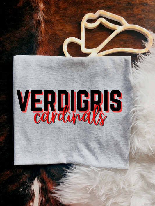 Verdigris cardinals