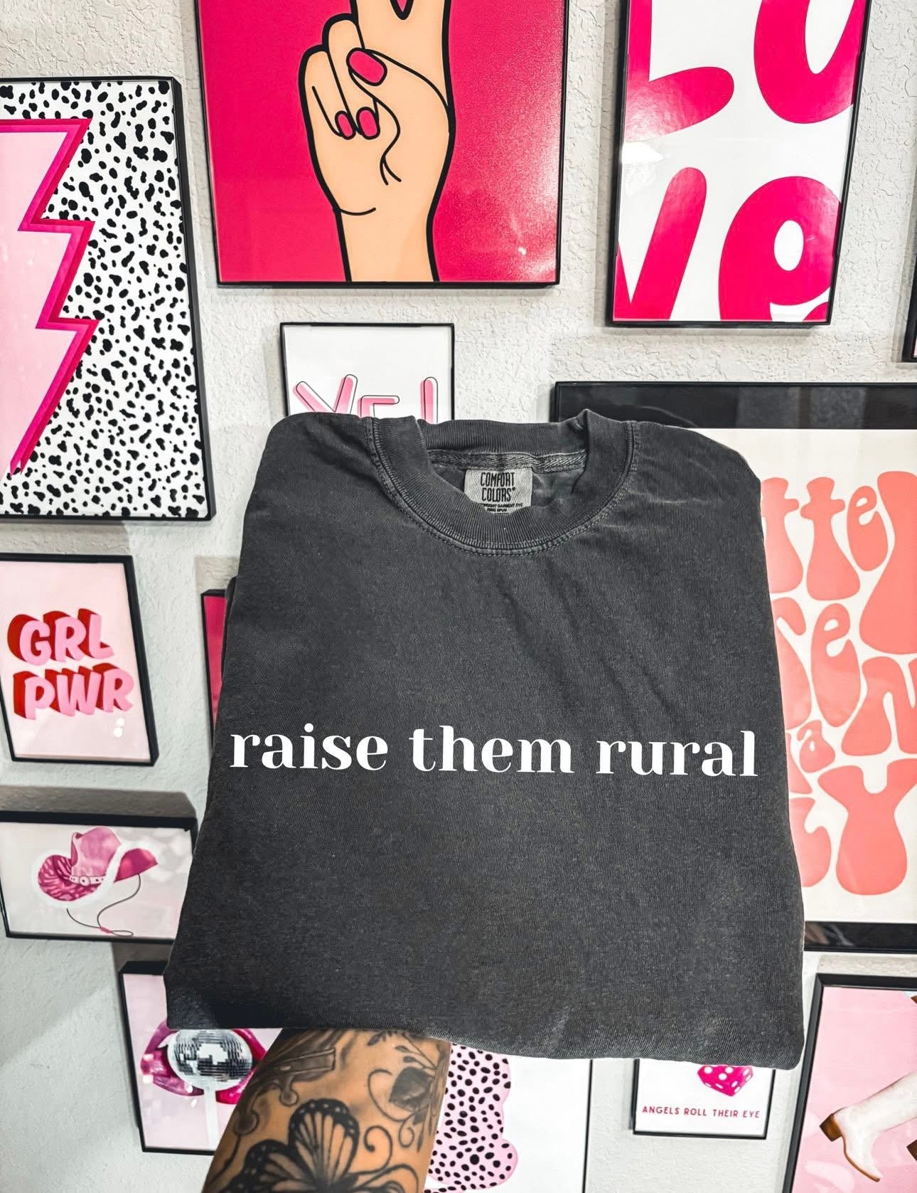 Raise them rural white font