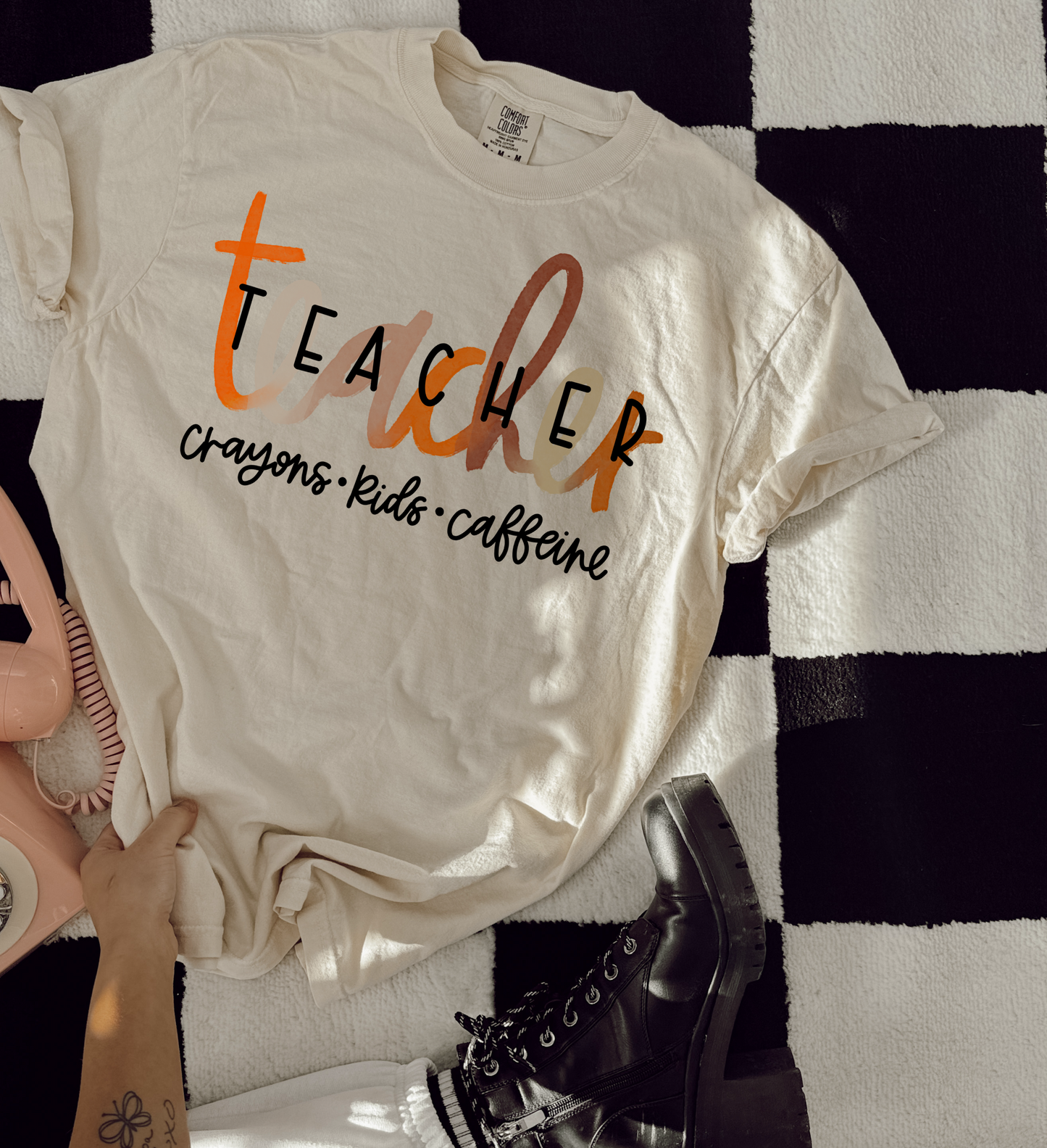 Teacher crayons kids caffeine