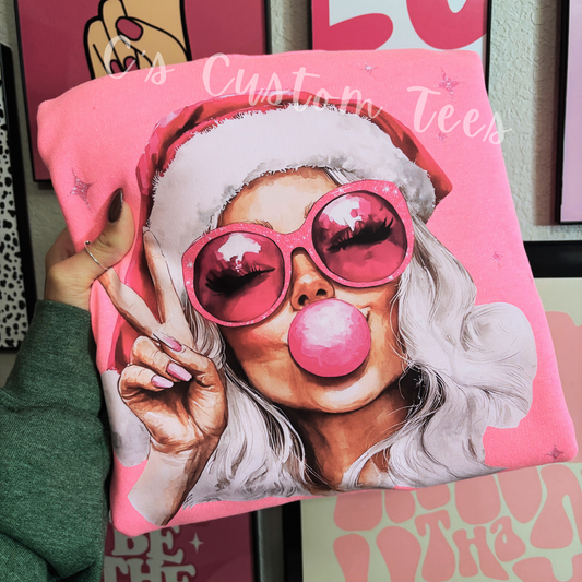 Girl bubblegum peace