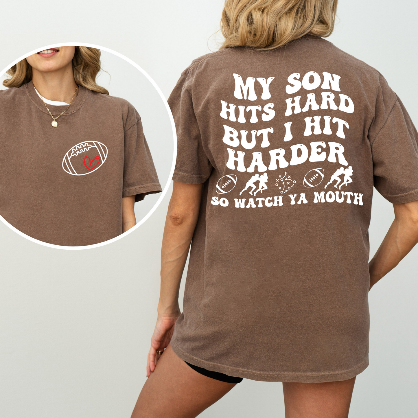 My son hits hard but I hit harder