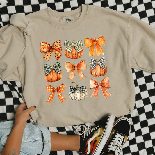 Pumpkin orange bows