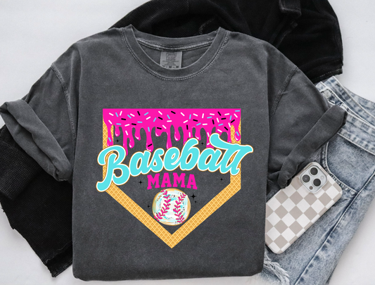 Baseball ice cream drip