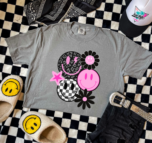 Pink smiley -children