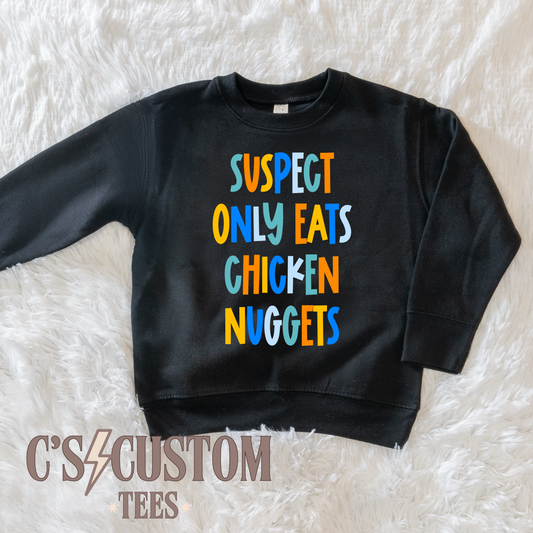 Suspect only eats chicken nuggets blue