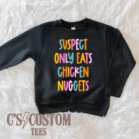 Suspect only eats chicken nuggets pink