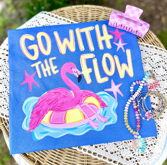 Go with the flow flamingo