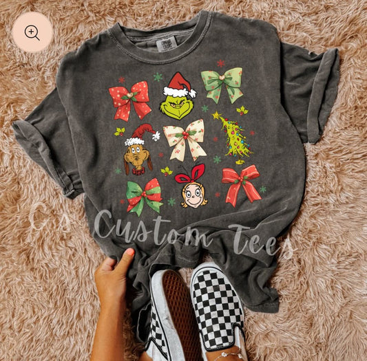 Grinch bow bundle -children