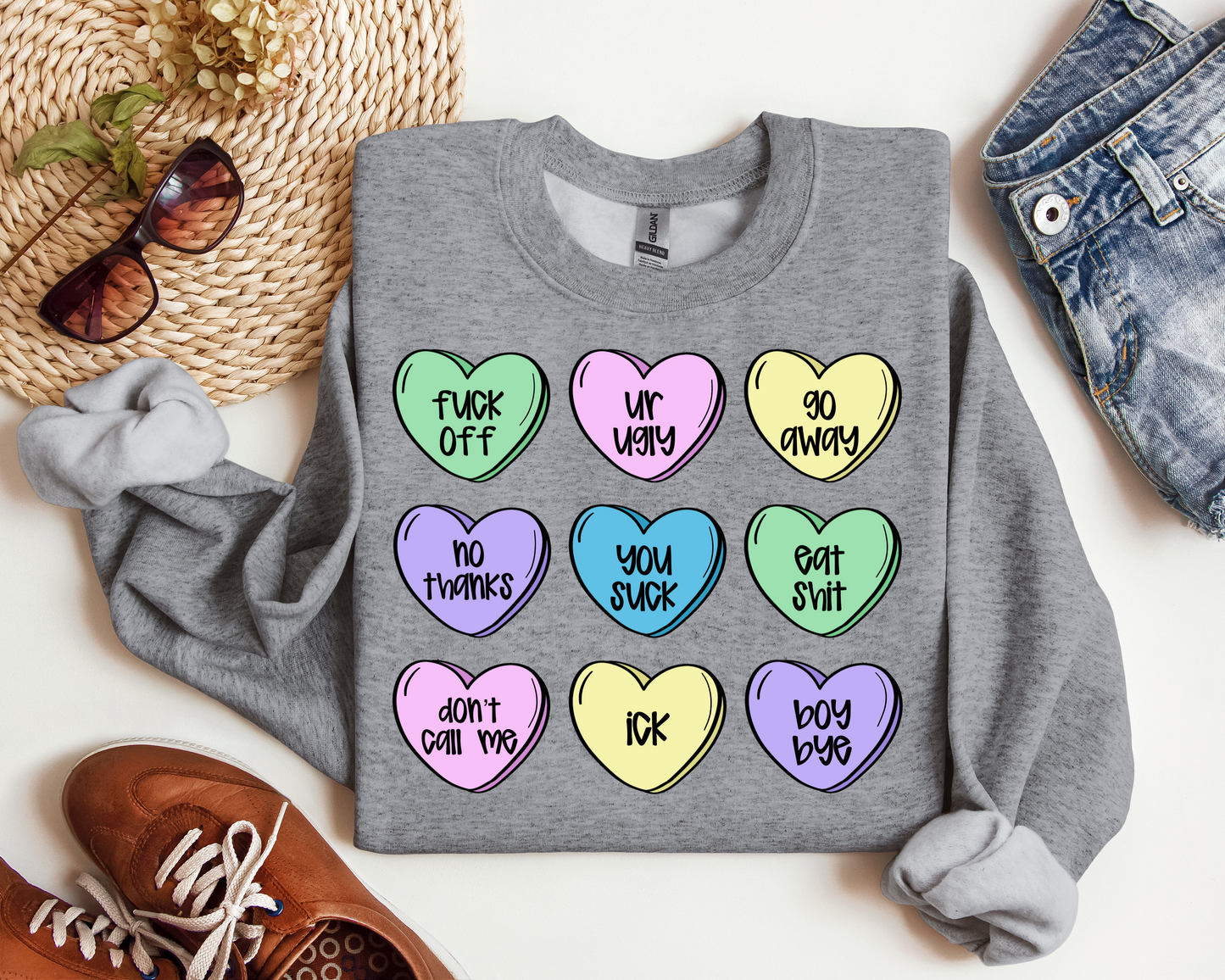 Mean candy hearts bundle