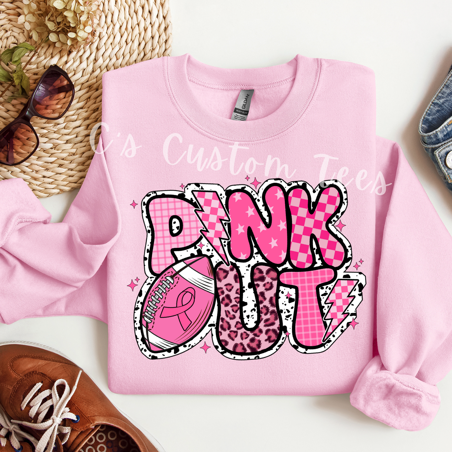 Pink out polka dot
