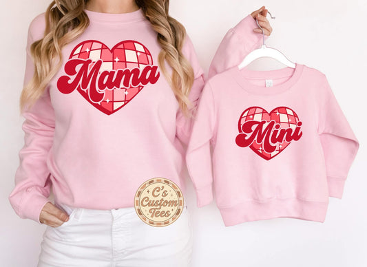Disco heart mini- children